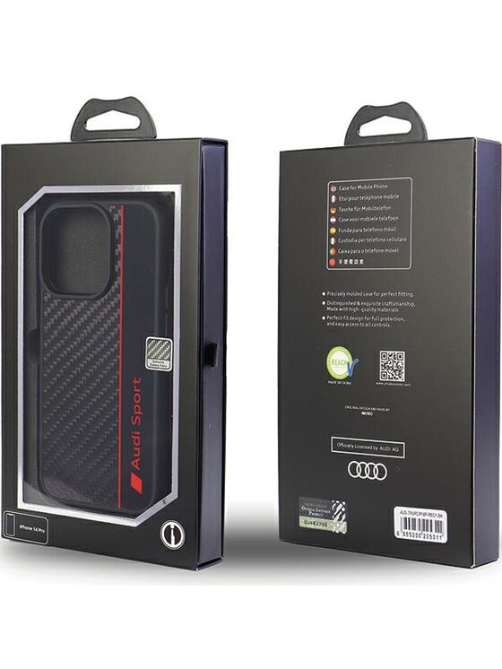 Audi Audi Etui na telefon iPhone 14 Pro Czarny