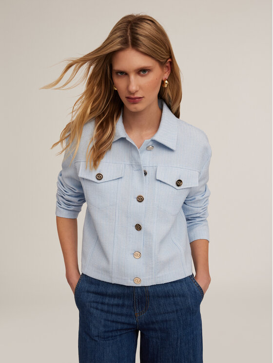 Motivi Motivi Giacca di transizione R162Q001021N004 Turchese Regular Fit