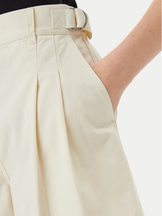 Barbour Barbour Pantaloncini di tessuto Cecylie LST0019CR31 Écru Regular Fit