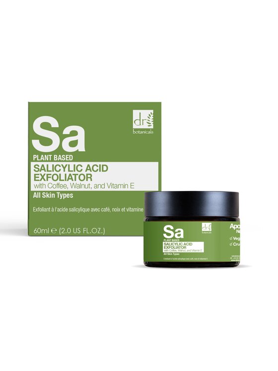 Dr Botanicals Dr Botanicals Peeling z kwasem salicylowym, kawą, orzechem włoskim i witaminą E Peeling