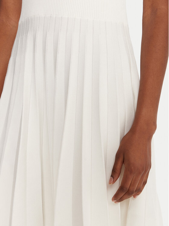 Lacoste Lacoste Kleid für den Alltag EF5803 Écru Regular Fit
