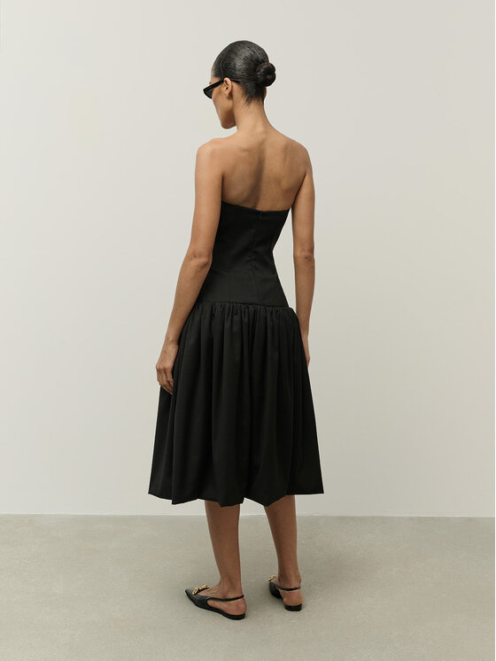 La Mania La Mania Vestito da giorno GRAZIE Nero Classic Fit
