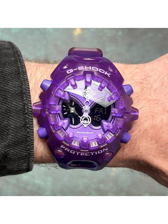Casio Casio Zegarek GA-V01SKE-6AER Fioletowy