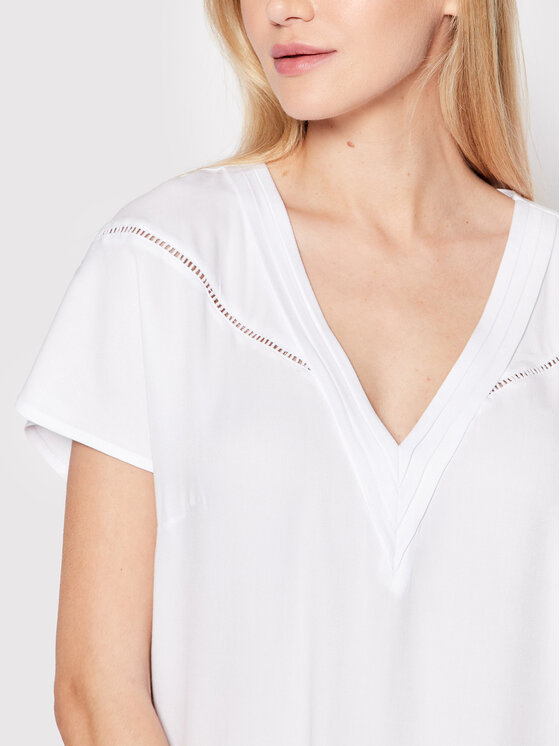 Blusa W2YH44 WEAE2 Bianco Regular Fit