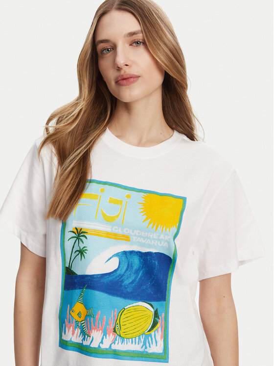 Roxy Roxy Футболка ERJZT05899 Білий Relaxed Fit