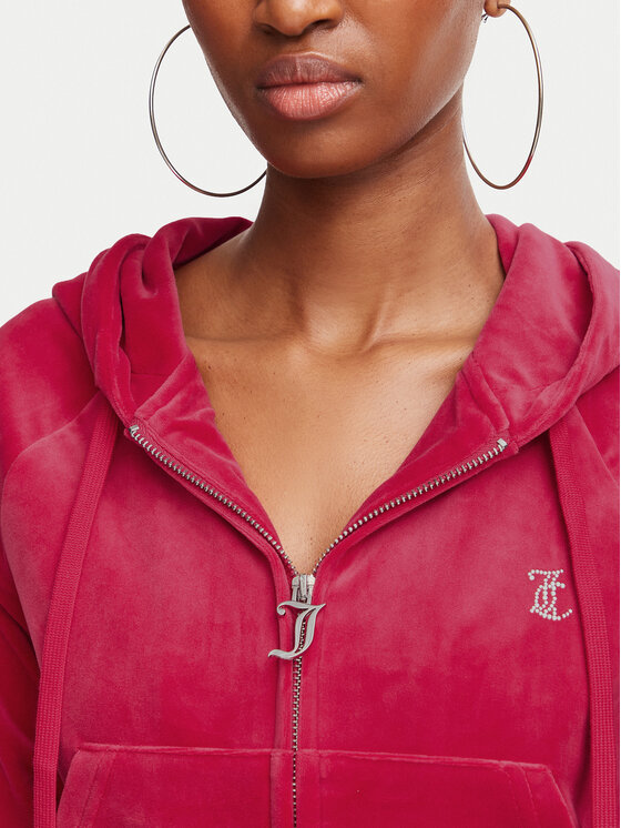 Juicy Couture Juicy Couture Bluza Madison  JCWA122001 Czerwony Slim Fit