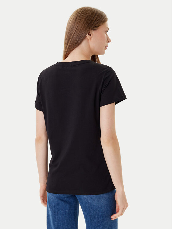 Liu Jo Sport Liu Jo Sport T-särk TF5275 JS923 Must Regular Fit