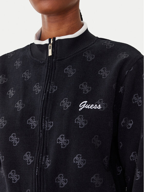 Guess Guess Μπλούζα V5BQ01 K1902 Μαύρο Regular Fit