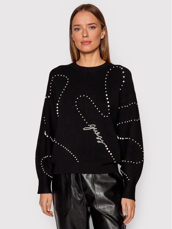 Guess Guess Светр Ginny W1BR25 Z26I0 Чорний Regular Fit