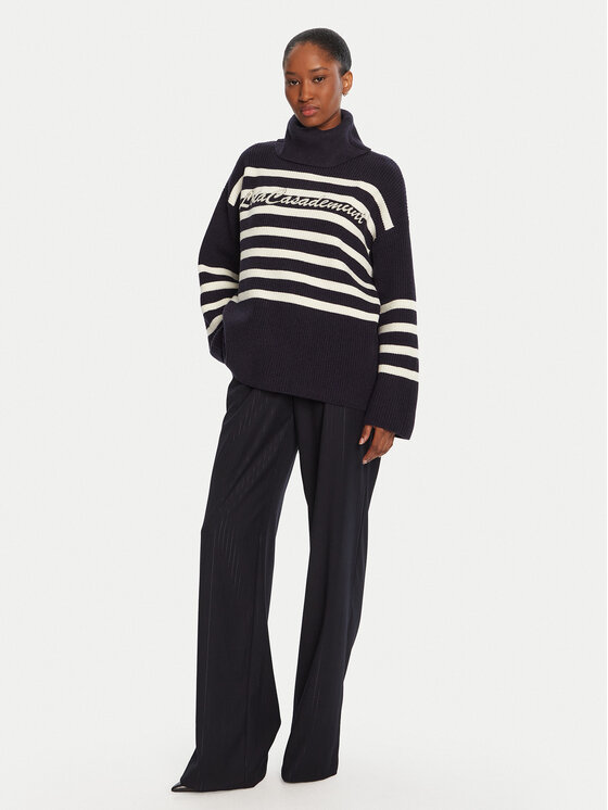 LOLA CASADEMUNT LOLA CASADEMUNT Rollkragenpullover LF2511026 Dunkelblau Loose Fit
