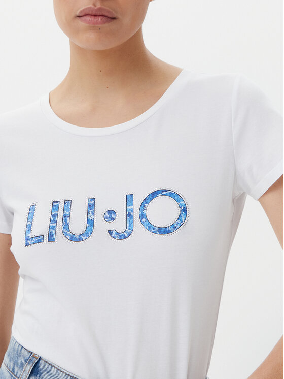 Liu Jo Beachwear Liu Jo Beachwear T-shirt VA5154 JS003 Bijela Regular Fit