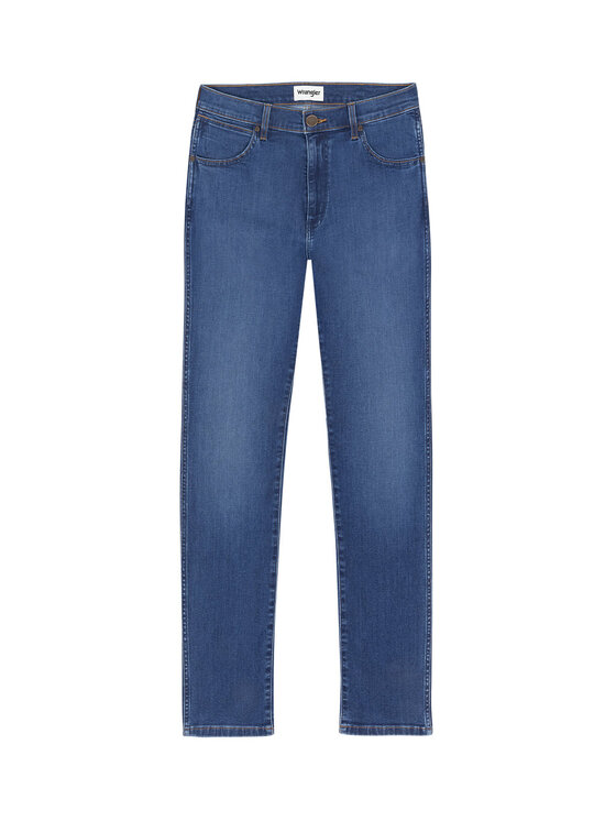 Wrangler Wrangler Jeansy W18SLD348_30/32 Niebieski Slim Fit