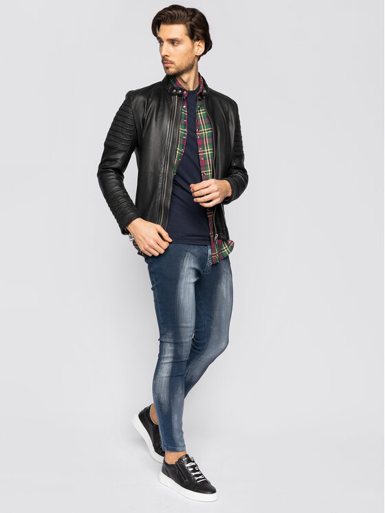 Camicia Squared 3 Multicolore Slim Fit