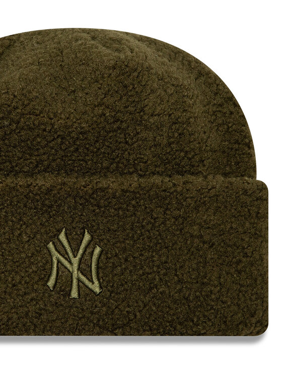 New Era New Era Kepurė Borg New York Yankees Cuff Knit Beanie 60580758 Žalia