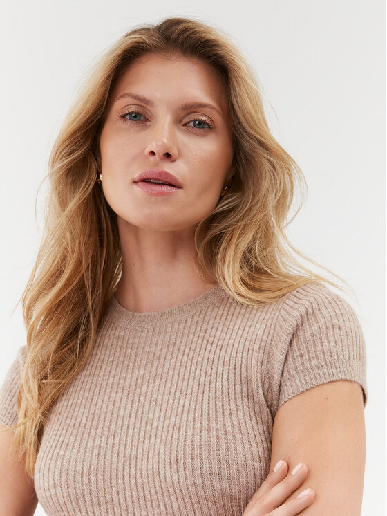 Guess Guess Плетена рокля W3BK0S Z3B50 Кафяв Bodycon Fit