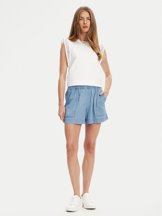 United Colors Of Benetton United Colors Of Benetton Bermudu šorti 4DHJD9022 Zils Relaxed Fit