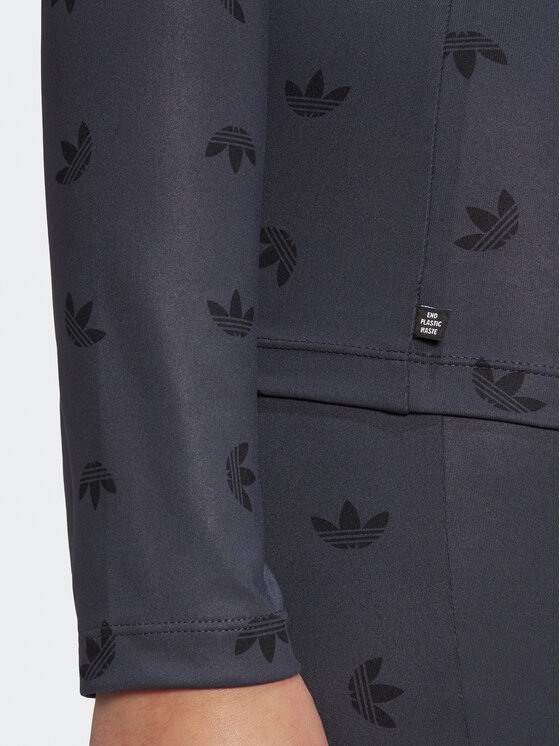 adidas adidas Blūze Allover Print HL9137 Melns Slim Fit