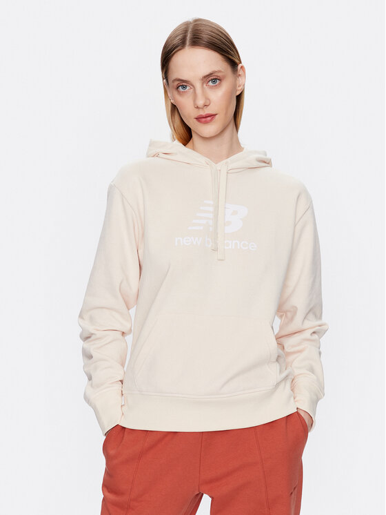 New Balance Mikina WT31533 Béžová Relaxed Fit