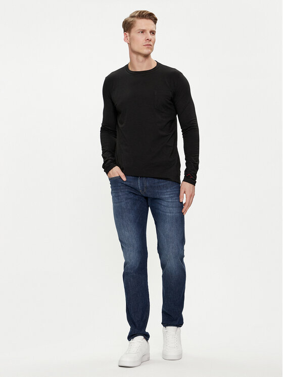 REPLAY Replay Longsleeve M6653.000.23352P Negru Regular Fit