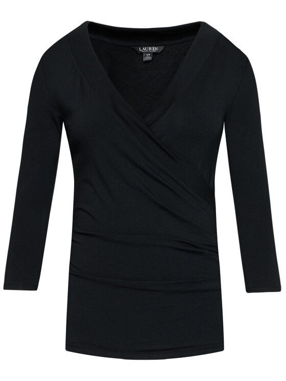 LAUREN RALPH LAUREN Lauren Ralph Lauren Bluse 200824366001 Schwarz Slim Fit
