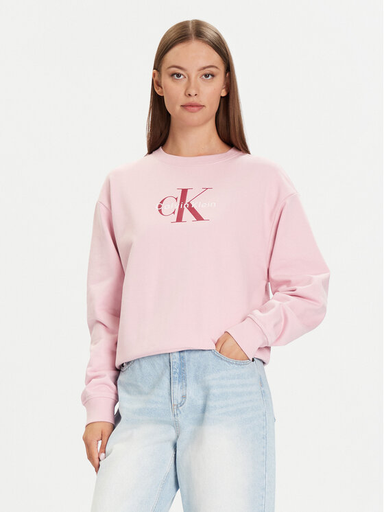 Calvin Klein Jeans Calvin Klein Jeans Bluză Monologo LV047B234G Roz Relaxed Fit
