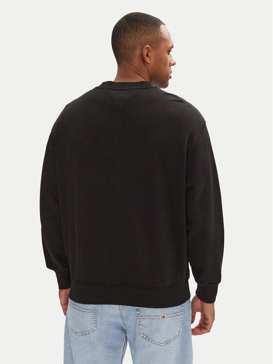 Tommy Jeans Tommy Jeans Μπλούζα Varsity DM0DM20827 Μαύρο Relaxed Fit