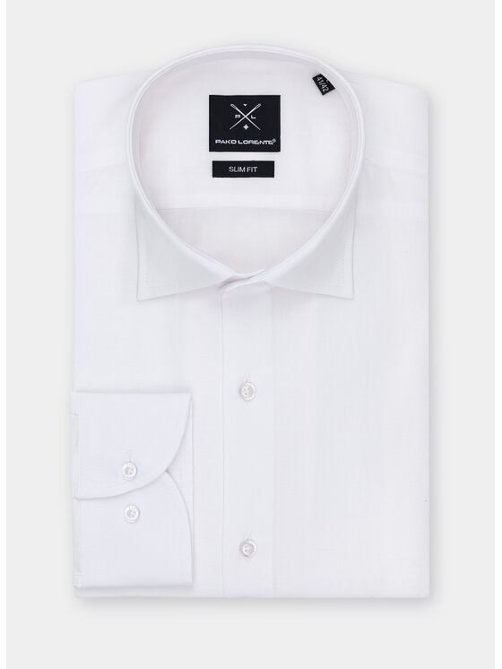 Pako Lorente Pako Lorente Koszula P000B-1X-051 Biały Slim Fit