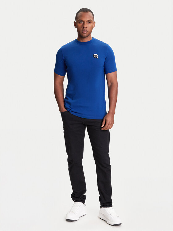 KARL LAGERFELD KARL LAGERFELD T-Shirt 755710 553224 Modrá Slim Fit