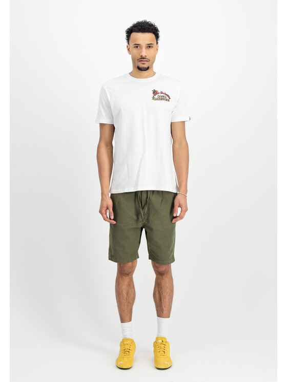 Alpha Industries Alpha Industries Szorty Basic Cotton Short Zielony Regular Fit