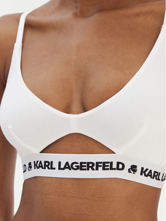KARL LAGERFELD KARL LAGERFELD Biustonosz braletka A1W47006 Biały