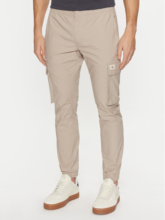 Calvin Klein Jeans Džogeri Skinny Cargo J30J327614 Zaļš Skinny Fit