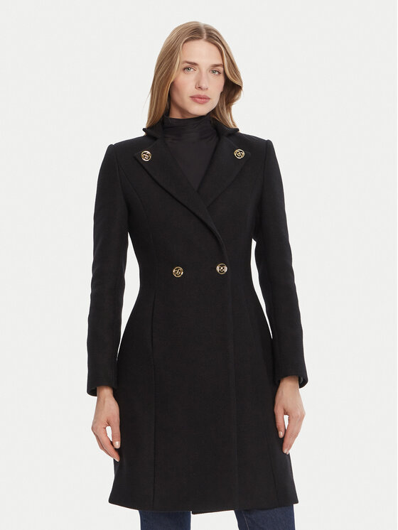 Rinascimento Rinascimento Вовняне пальто CFC0126218003 Чорний Regular Fit