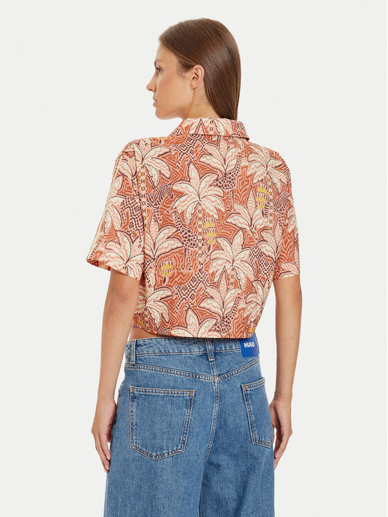 adidas Camicia FARM Rio IW5185 Arancione Loose Fit