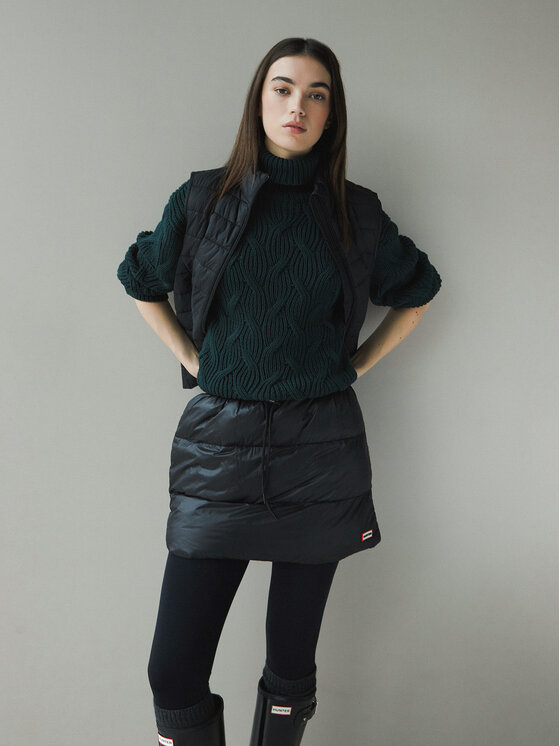 Hunter Hunter Miniszoknya HARW0035242 Fekete Regular Fit