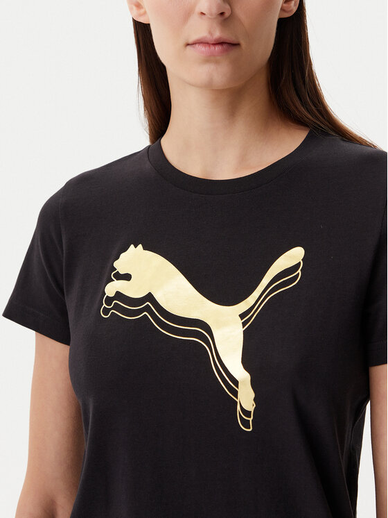 Puma Puma T-shirt Essentials Metallic 684995 Nero Regular Fit