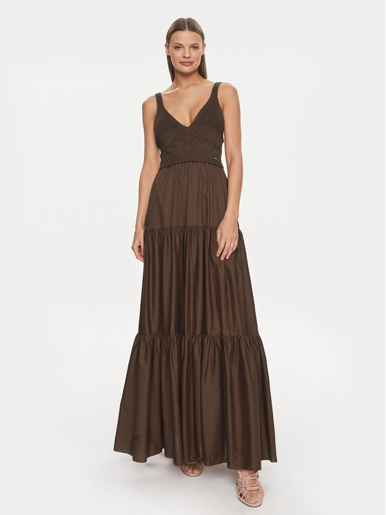 Liu Jo Liu Jo Літня сукня MA4070 MA23A Коричневий Regular Fit