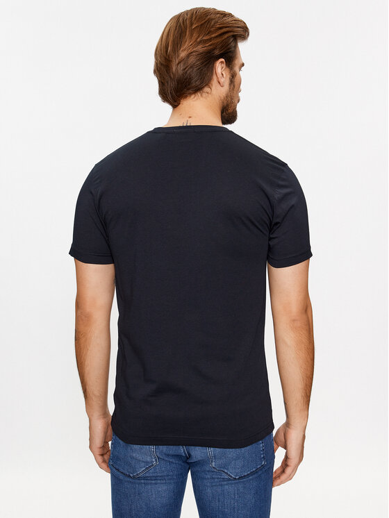 Gant Gant T-Shirt Shield 2003186 Czarny Slim Fit