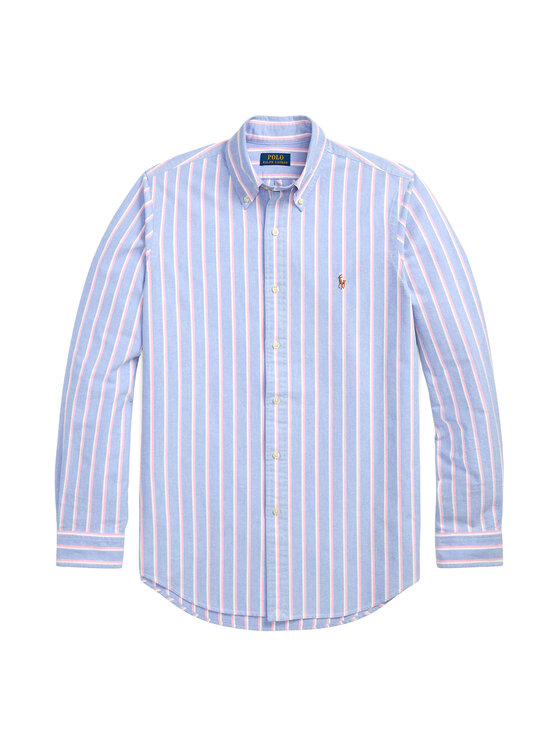 Polo Ralph Lauren Polo Ralph Lauren Πουκάμισο 710928918002 Ανοιχτό μπλε Custom Fit