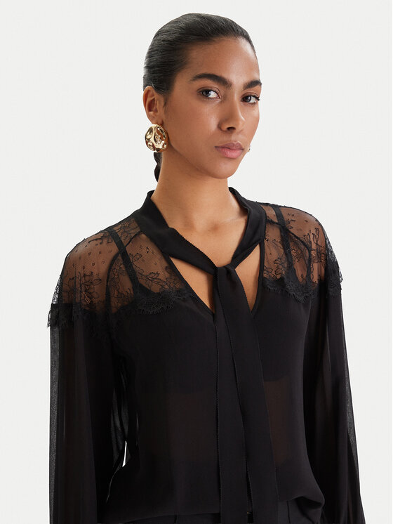 Patrizia Pepe Patrizia Pepe Blúzka 8C0859/A692-K103 Čierna Regular Fit