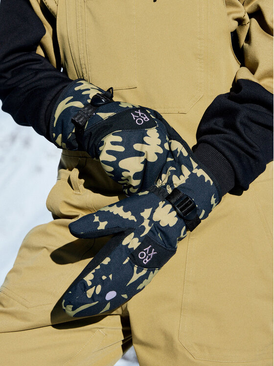 Roxy Roxy Лижні рукавиці Jetty Mitt ERJHN03266 Чорний