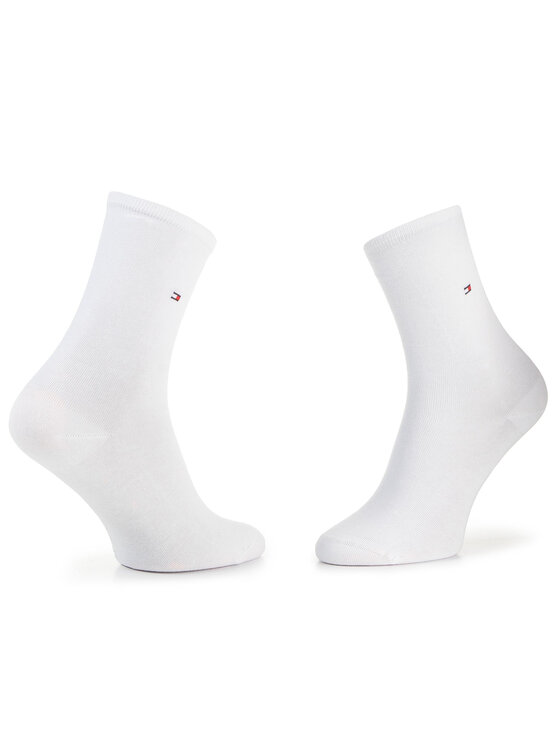 Tommy Hilfiger Tommy Hilfiger 2er-Set hohe Damensocken 371221 Weiß