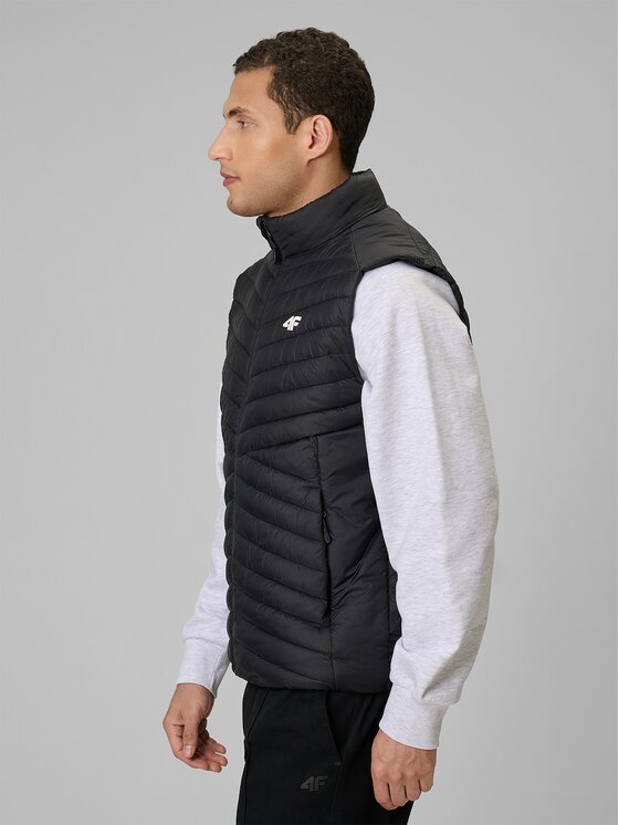 4F 4F Γιλέκο 4FWSS26TVJAM345-20S Μαύρο Regular Fit
