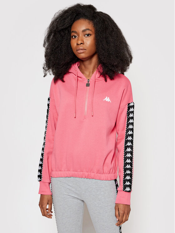 Kappa Kappa Світшот KAPPA-309070 18-2120 HONEYSUCKLE Рожевий Relaxed Fit