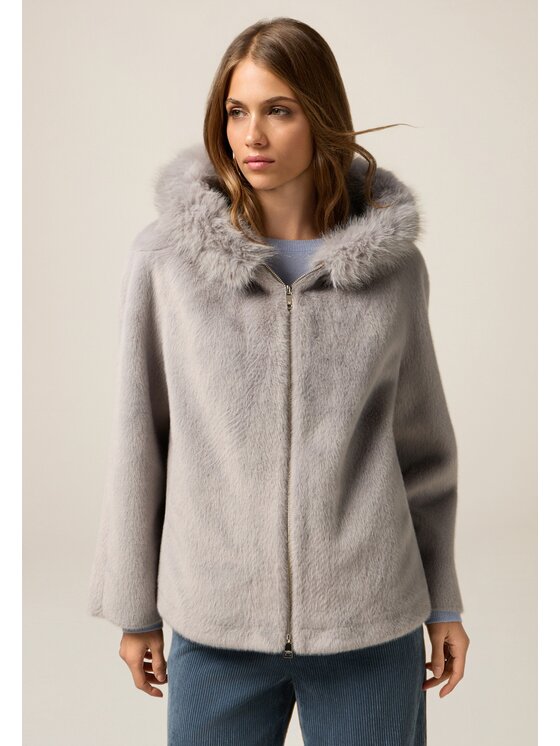 Oltre Oltre Cappotto invernale 0079J000122N013 Grigio Baggy Fit