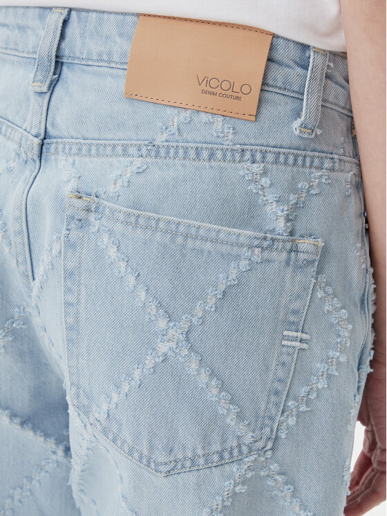 ViCOLO ViCOLO Džínsy DD5023 Modrá Straight Leg