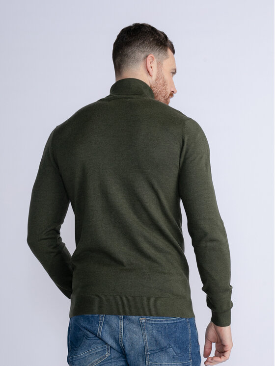 Petrol Industries Petrol Industries Rolák M-3030-KWC260 Zelená Slim Fit