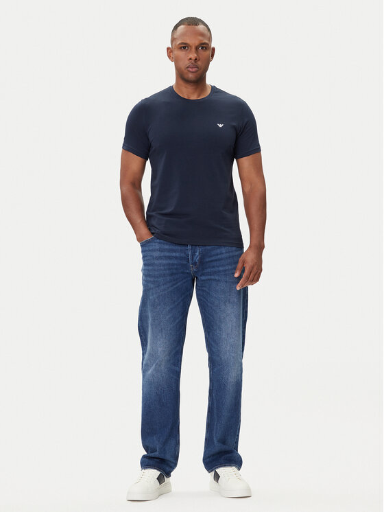 Emporio Armani Emporio Armani Tričko 28210 Modrá Comfort Fit