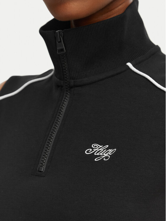 HUGO HUGO Každodenní šaty Nuzippo 50558614 Černá Extra Slim Fit