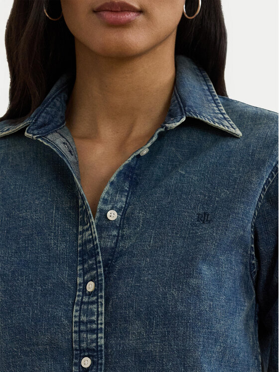 LAUREN RALPH LAUREN LAUREN RALPH LAUREN džínová košile 200971084001 Modrá Classic Fit
