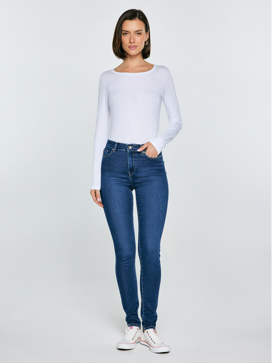 BIG STAR BIG STAR Jeansy CLARA Granatowy Skinny Fit
